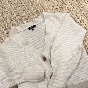 Quince cardigan Beige Button-Up Cardigan